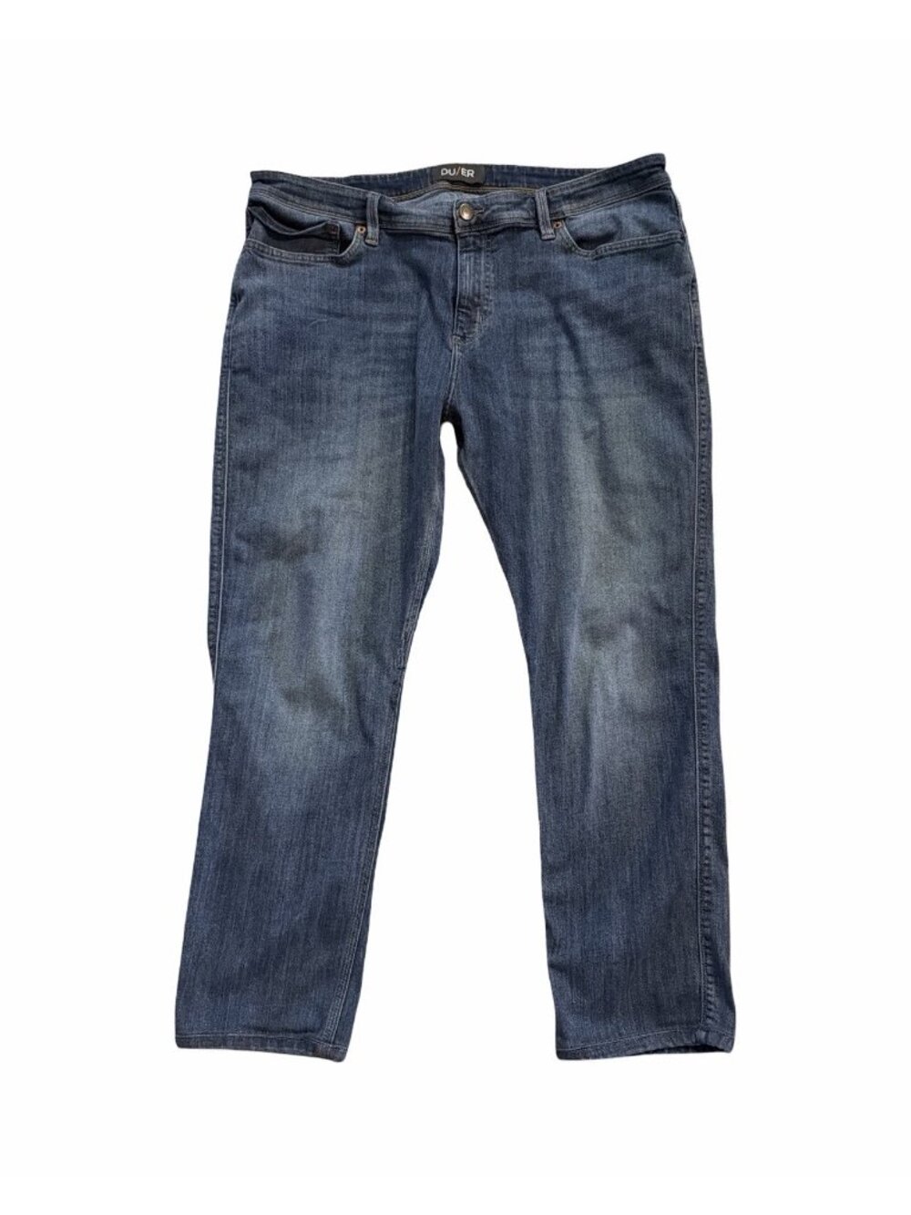 DUER Performance Denim Organic Cotton Jeans Mens 40x32 -Actual 40 X29 Relaxed